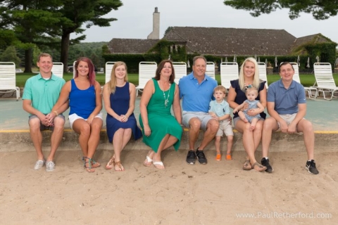 Boyne Mountain Beach House Restaurant Family Photography