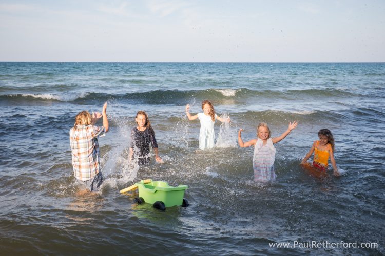 fun in the water family photo