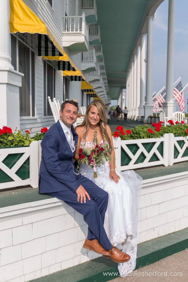 grand hotel mackinac island wedding photo
