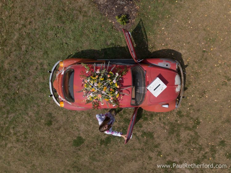 wedding gift car bug beetle photo