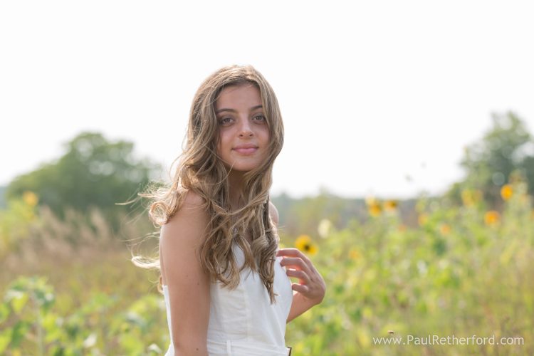 photo senior sunflower field northern michigan