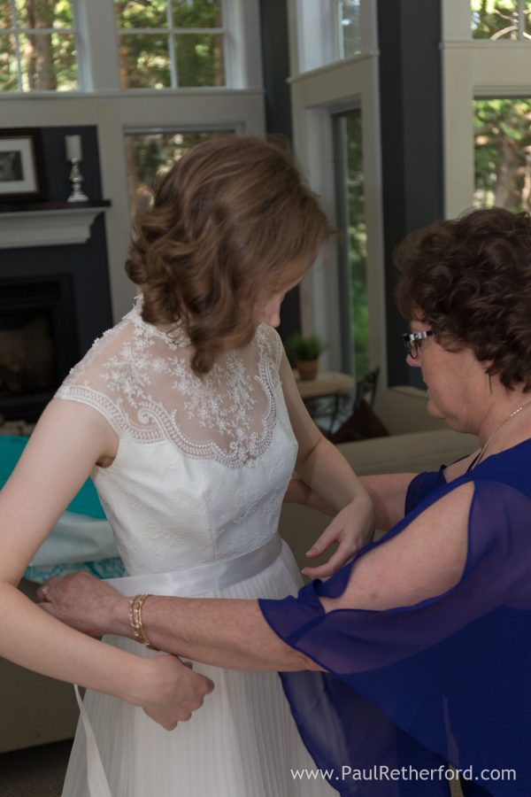 bride wedding dress northern michigan photo