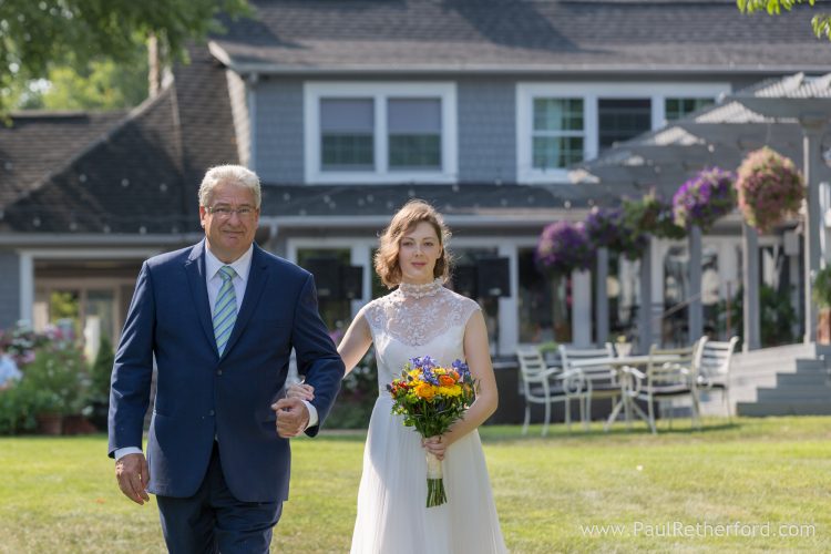 bride father wedding aisle tapawingo photo