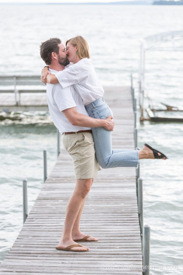 engagement photo mullet lake