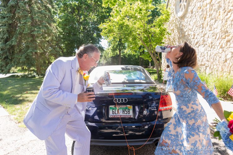 fun beards brewery wedding photo