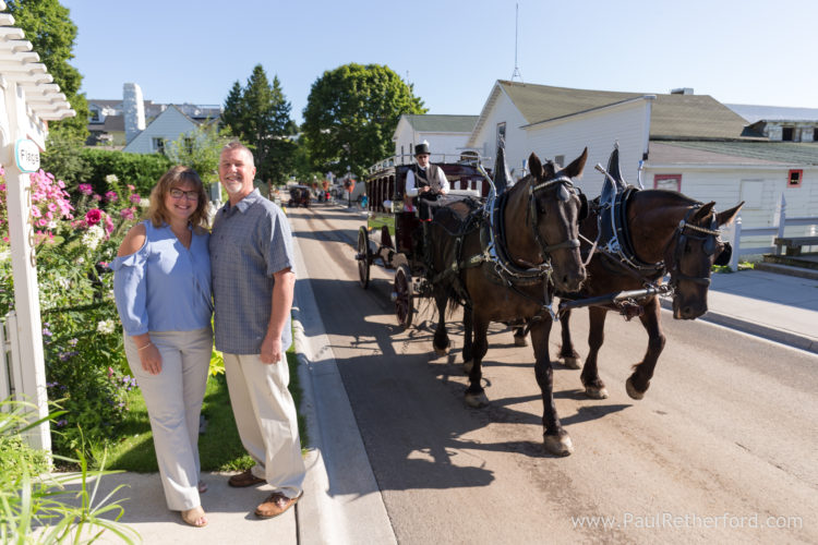 Mackinac Island 10 year anniversary family photography session