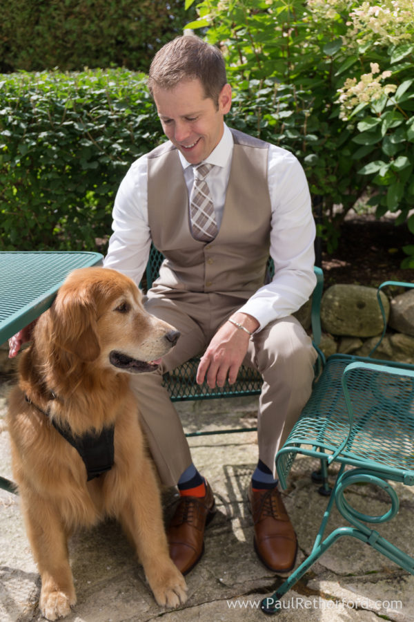 dog wedding perry hotel photo