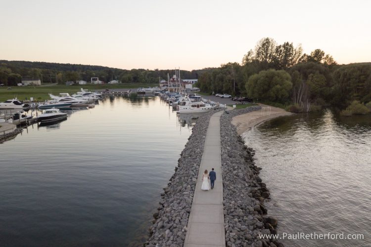 Northern Michigan Love Story Sommerset Pointe Yacht Club Lauren Steve Wedding Photography