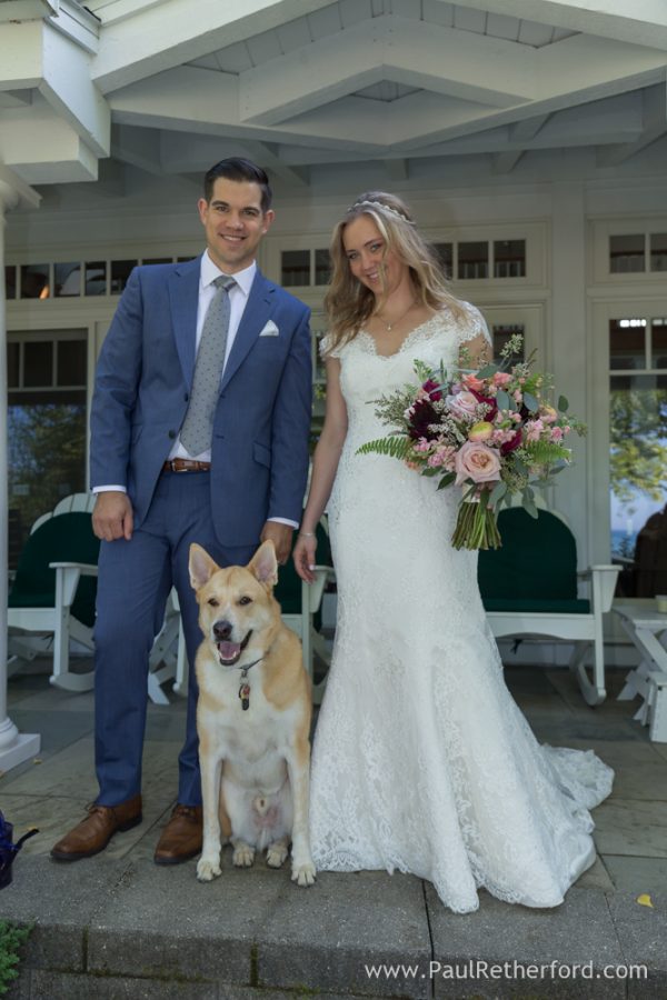 dog wedding northern michigan photo