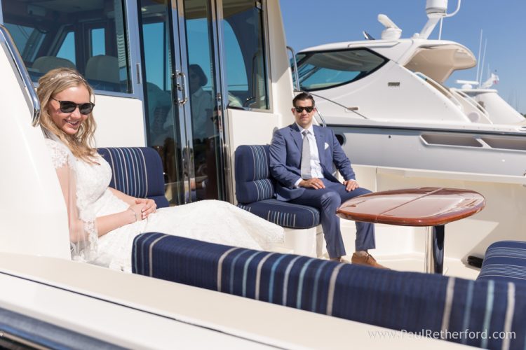 yacht wedding photo northern michigan