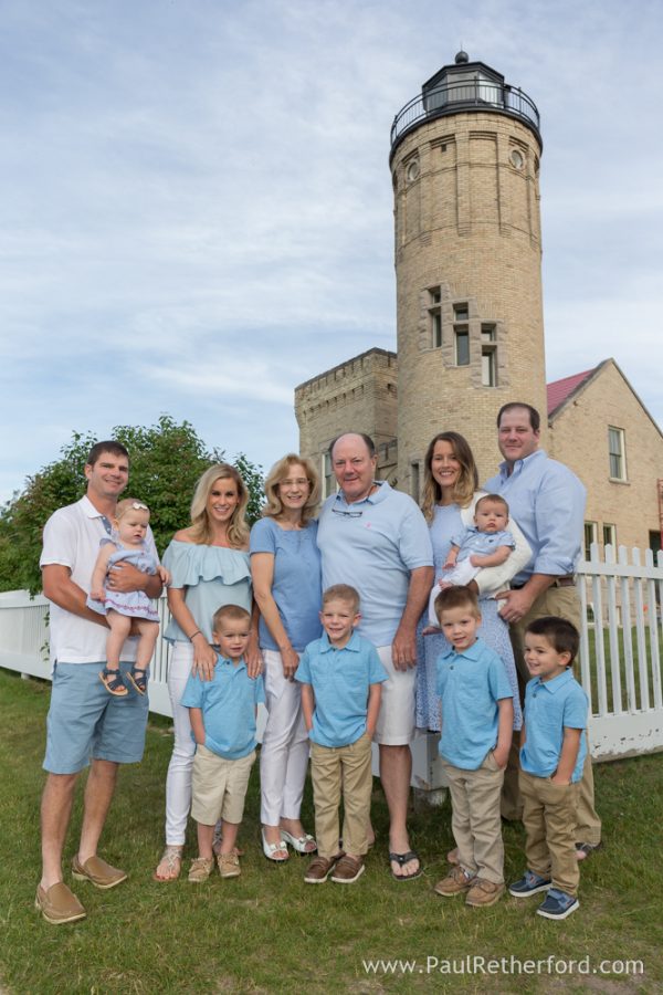 Mackinaw City family photography session Mackinac Bridge Photo