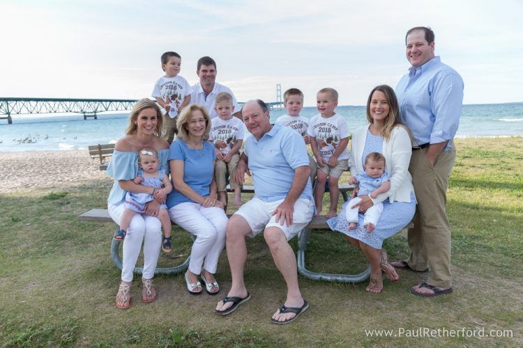 family photo mackinaw bridge