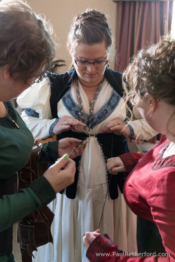 medieval wedding bride michigan photo