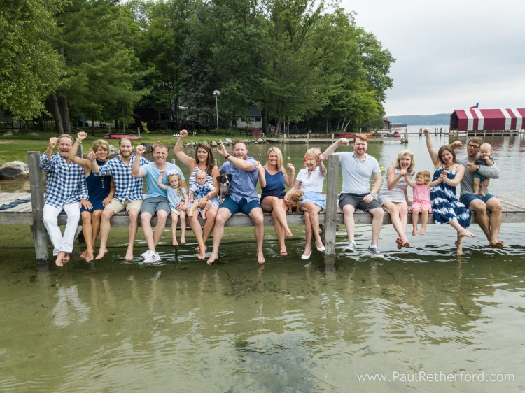 family aerial photo northern michigan