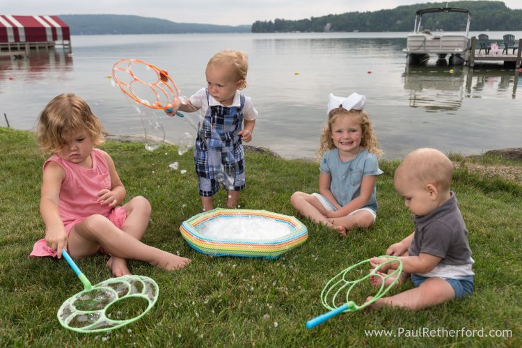 kids playing walloon lake northern michigan photo