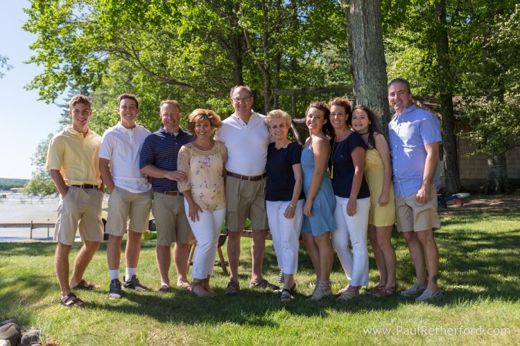 family photo northern michigan clam lake