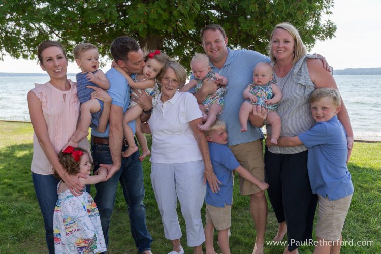 fun burt lake family photo