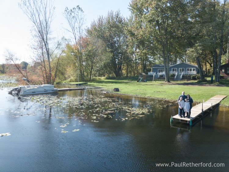 michigan aerial family photo