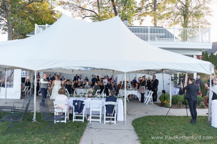 outdoor tent wedding michigan photo