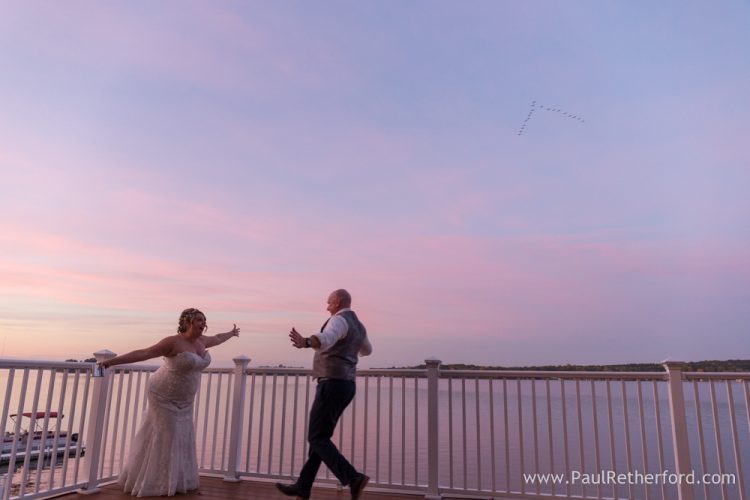 sunset gun lake wedding boathouse villa