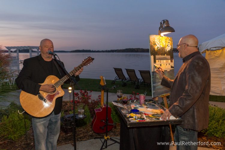 empty canvas wedding day painting mural photo