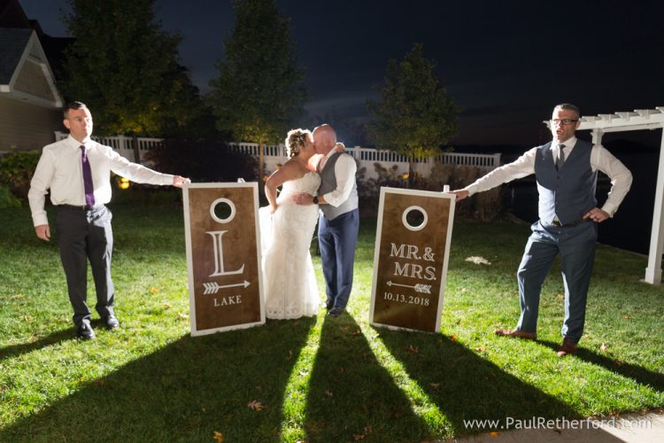 custom bride groom wedding day bags photo