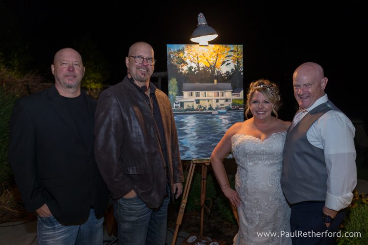 empty canvas wedding painting photo