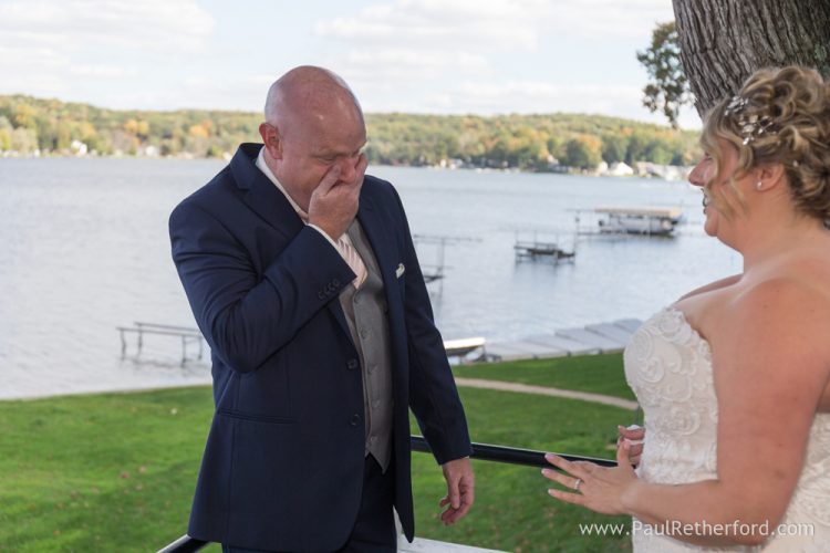 first look wedding pure michigan