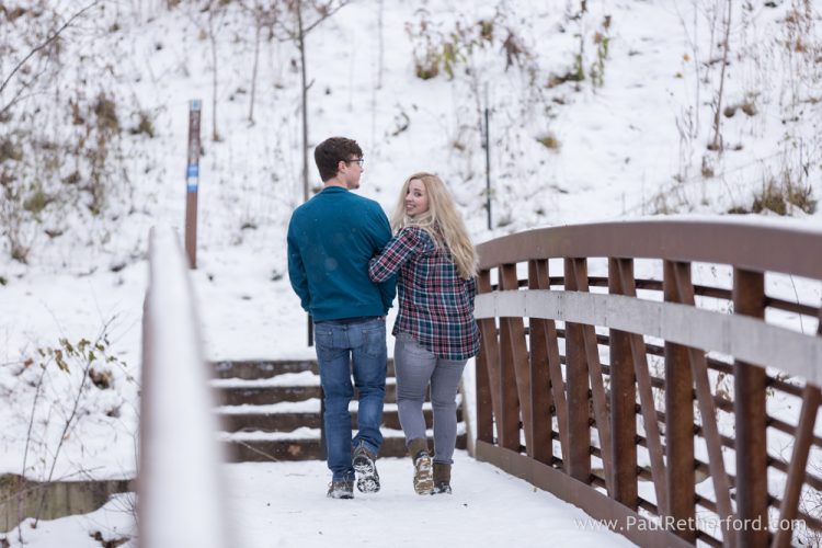 Fall snow Engagement Nubs Nob Petoskey area Photography Kaitlynn Jake