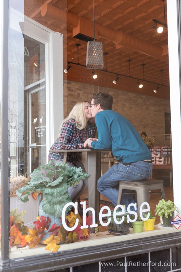 Fall snow Engagement Nubs Nob Petoskey area Photography Kaitlynn Jake
