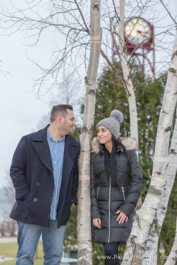 petoskey bayfront park photo engagement portrait