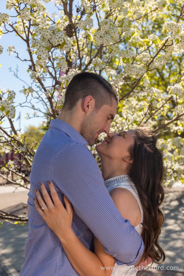 spring engagement petoskey michigan photo