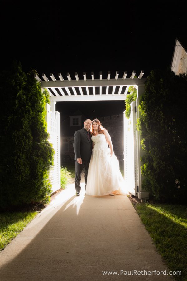night wedding photo michigan
