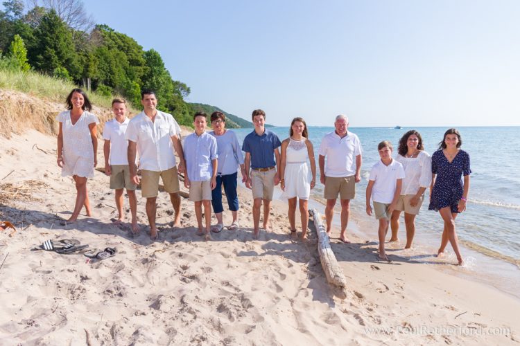 Arcadia Michigan lake family photography beach sand fun