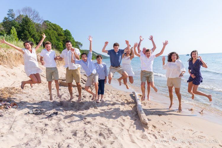 Arcadia Michigan lake family photography beach sand fun