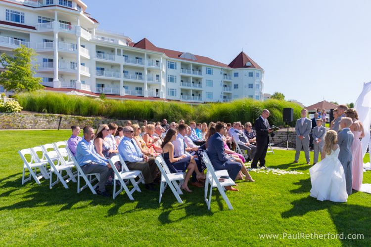 Northern Michigan Inn at Bay Harbor Lake Michigan waterfront Wedding Photography