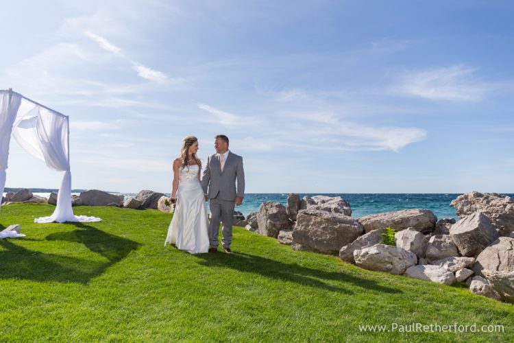 Northern Michigan Inn at Bay Harbor Lake Michigan waterfront Wedding Photography
