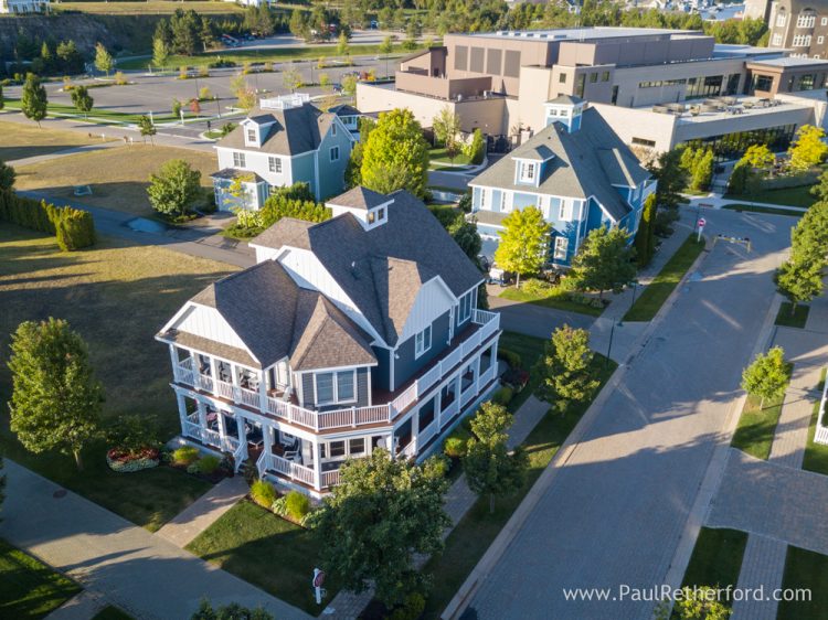 700 Sunset Way Bay Harbor Michigan aerial real estate photography