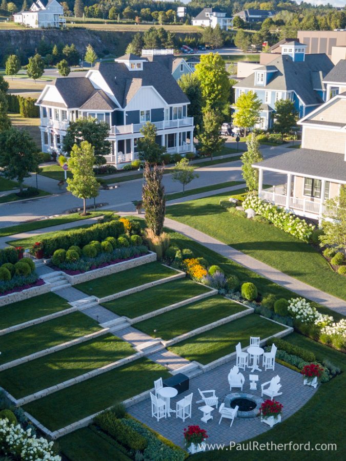 700 Sunset Way Bay Harbor Michigan aerial real estate photography