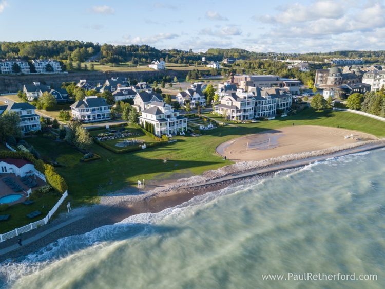 700 Sunset Way Bay Harbor Michigan aerial real estate photography