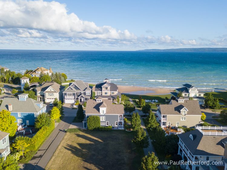 700 Sunset Way Bay Harbor Michigan aerial real estate photography