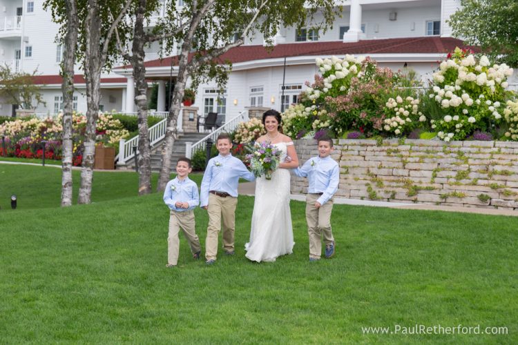 Intimate Inn Bay Harbor waterfront Wedding Ceremony Lake Michigan Photography