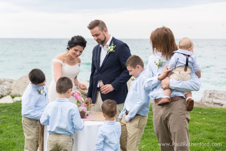 Intimate Inn Bay Harbor waterfront Wedding Ceremony Lake Michigan Photography