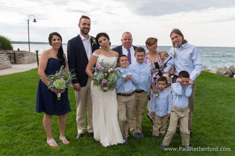 Intimate Inn Bay Harbor waterfront Wedding Ceremony Lake Michigan Photography