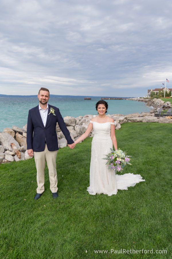 Intimate Inn Bay Harbor waterfront Wedding Ceremony Lake Michigan Photography