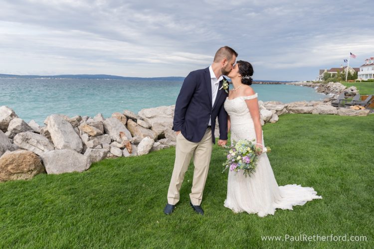 Intimate Inn Bay Harbor waterfront Wedding Ceremony Lake Michigan Photography