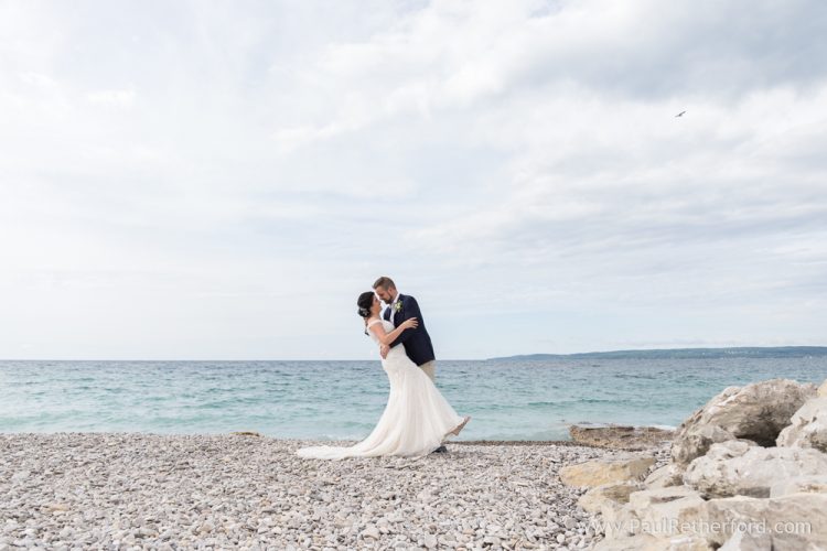 Intimate Inn Bay Harbor waterfront Wedding Ceremony Lake Michigan Photography