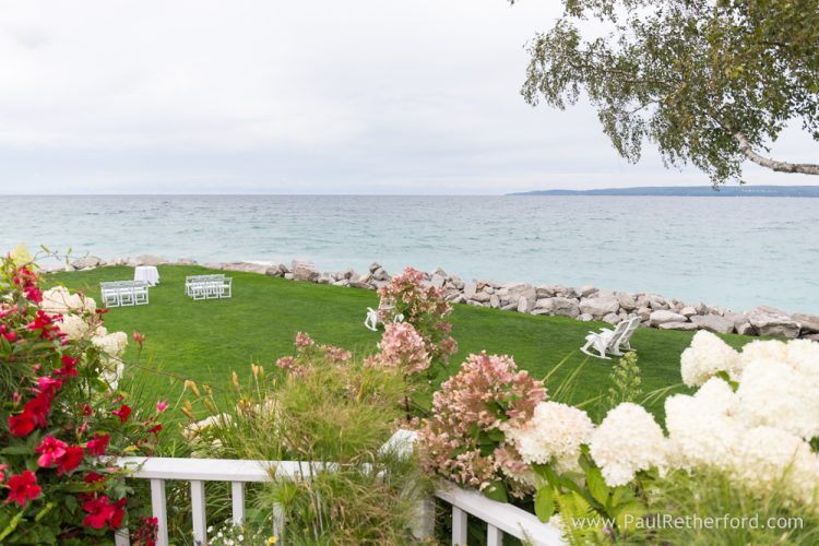 Intimate Inn Bay Harbor waterfront Wedding Ceremony Lake Michigan Photography