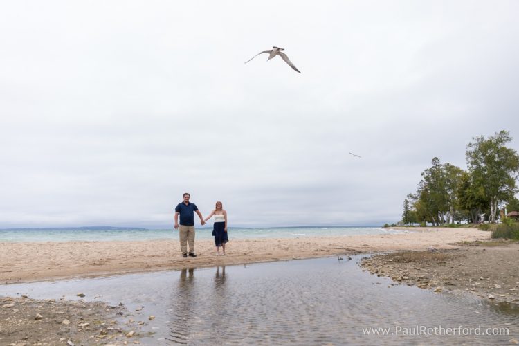 Mackinaw City lighthouse park mackinac bridge view area family maternity photography