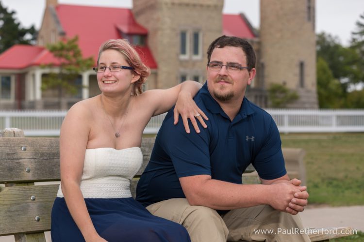 Mackinaw City lighthouse park mackinac bridge view area family maternity photography